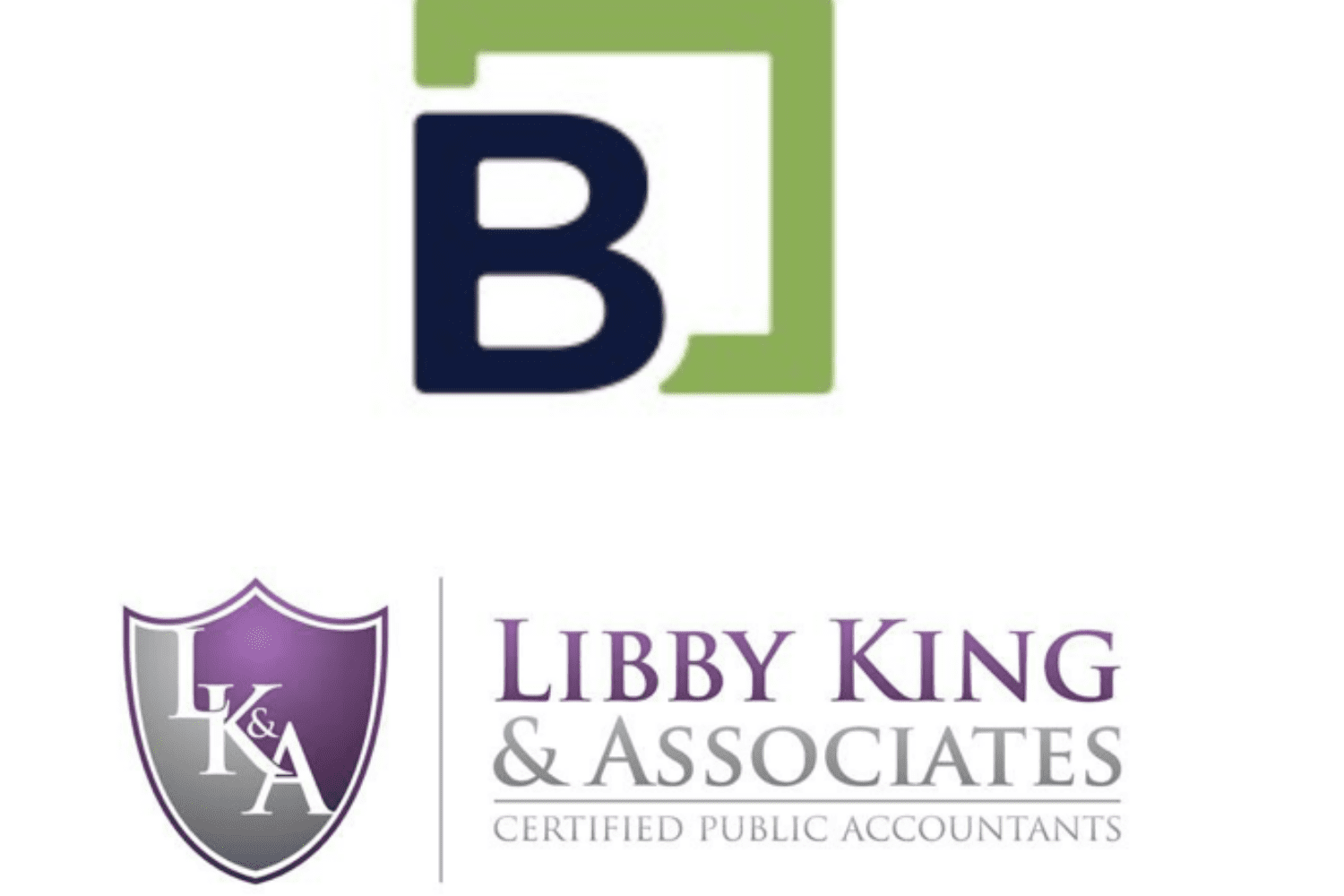 B icon above the Libby King logo